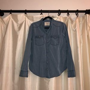 Abercrombie and Fitch button down denim shirt